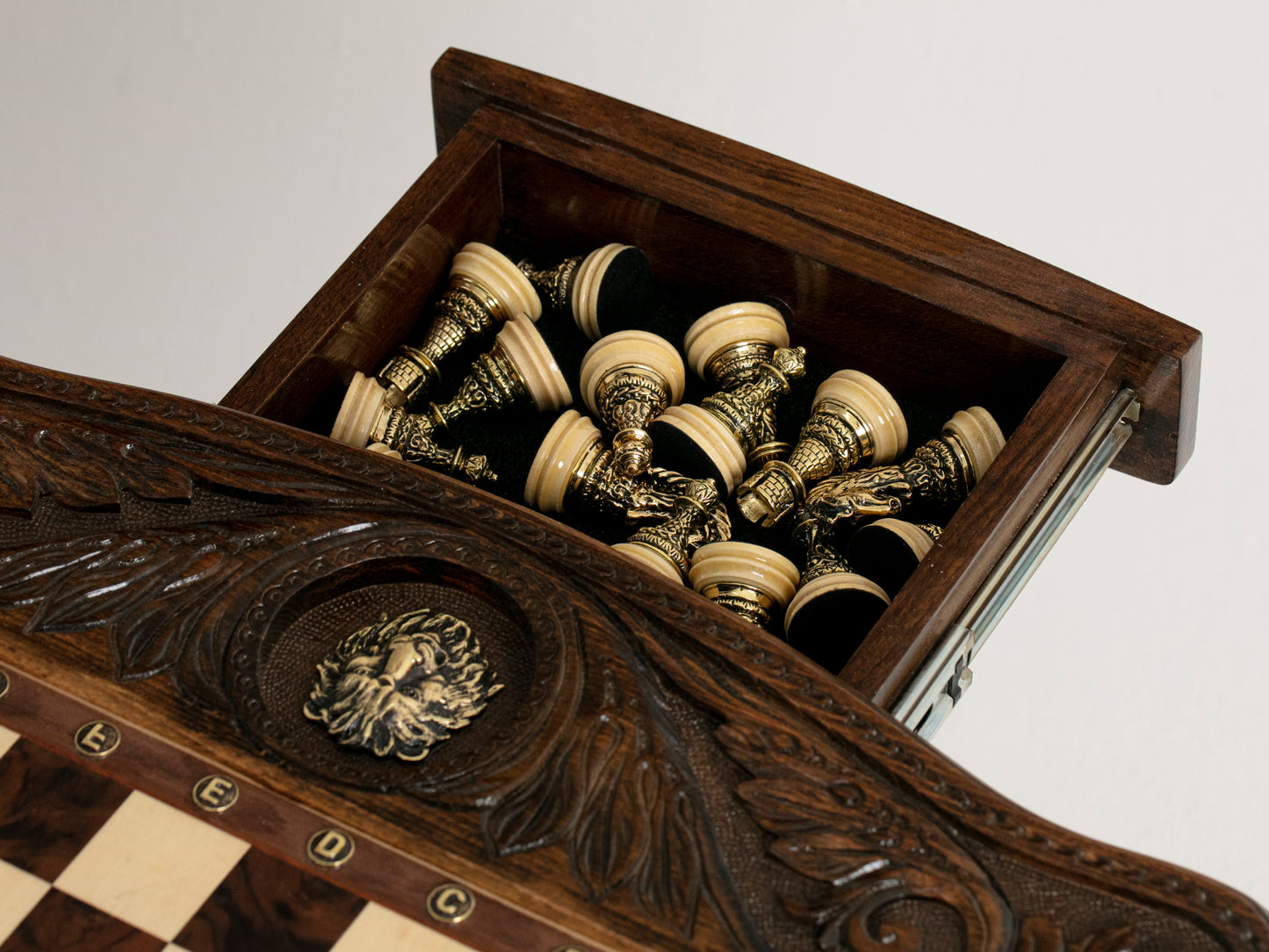 Chess Table - Lion