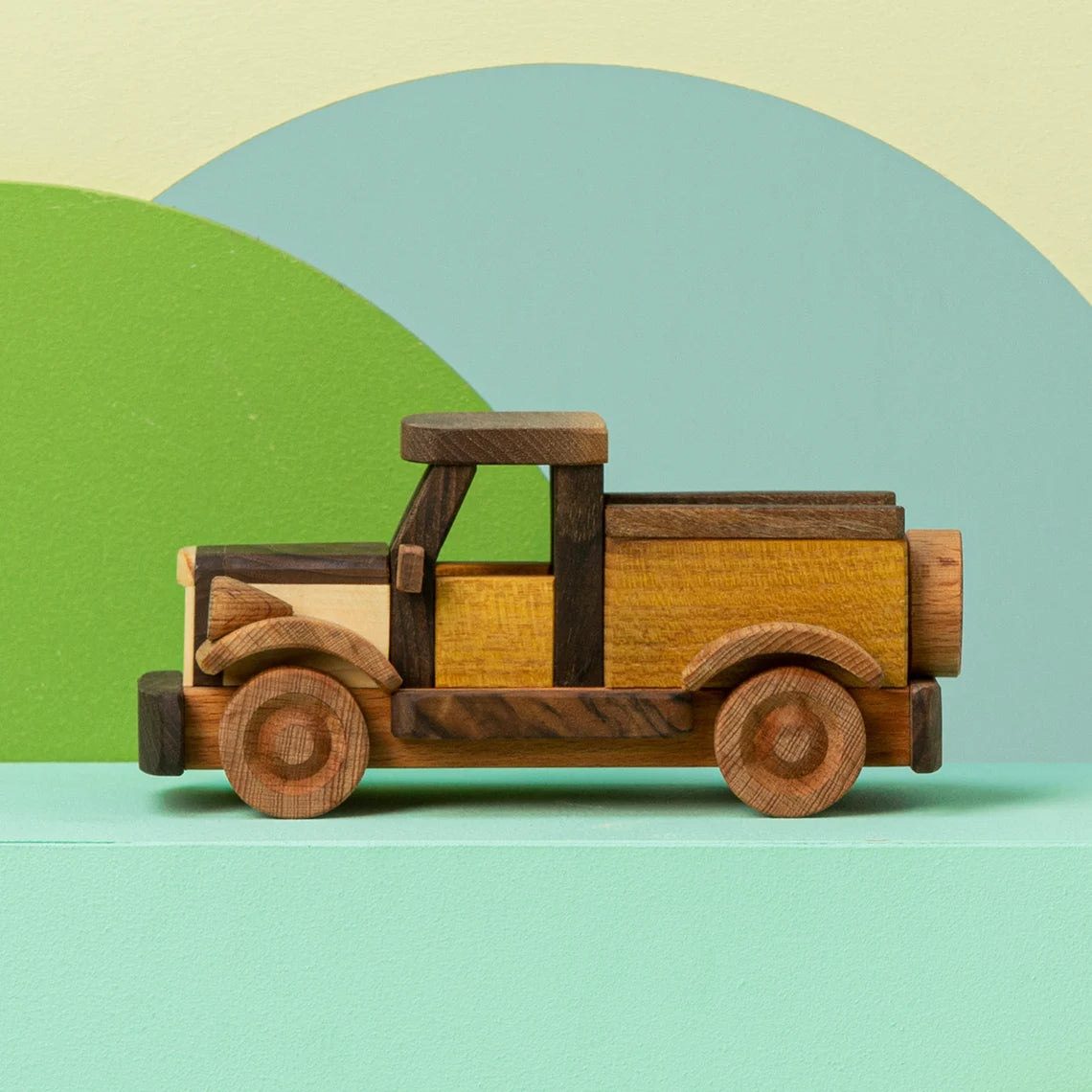 Wooden Pickup Truck Toy