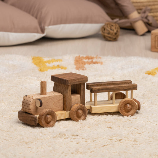 Wooden Tractor Toy, Personalized – handmade wooden toy, photo 2