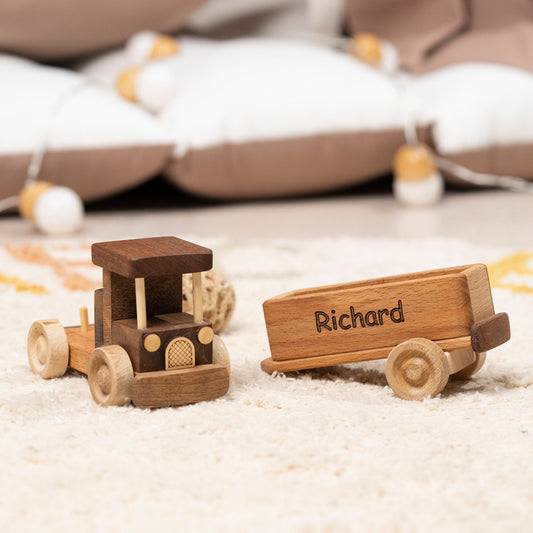Wooden Flatbed Truck Toy – handmade wooden toy, photo 2