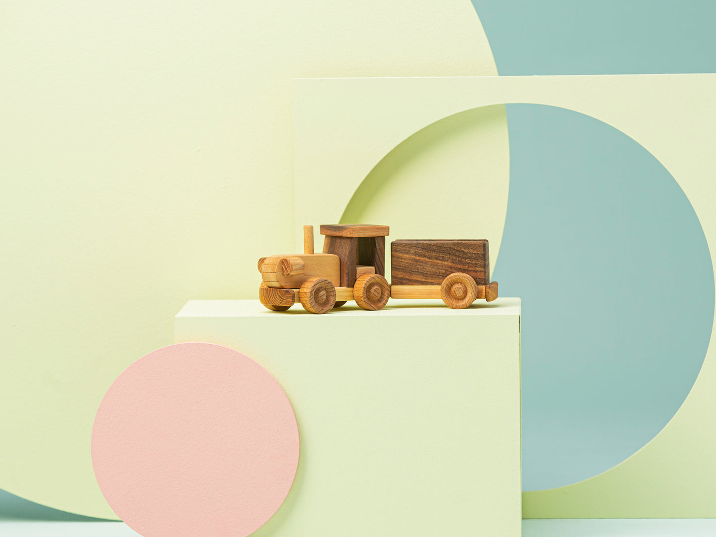 Wooden Tractor Toy