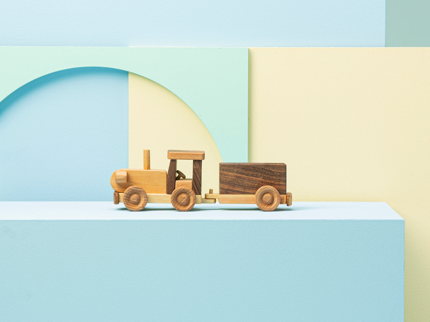 Wooden Tractor Toy