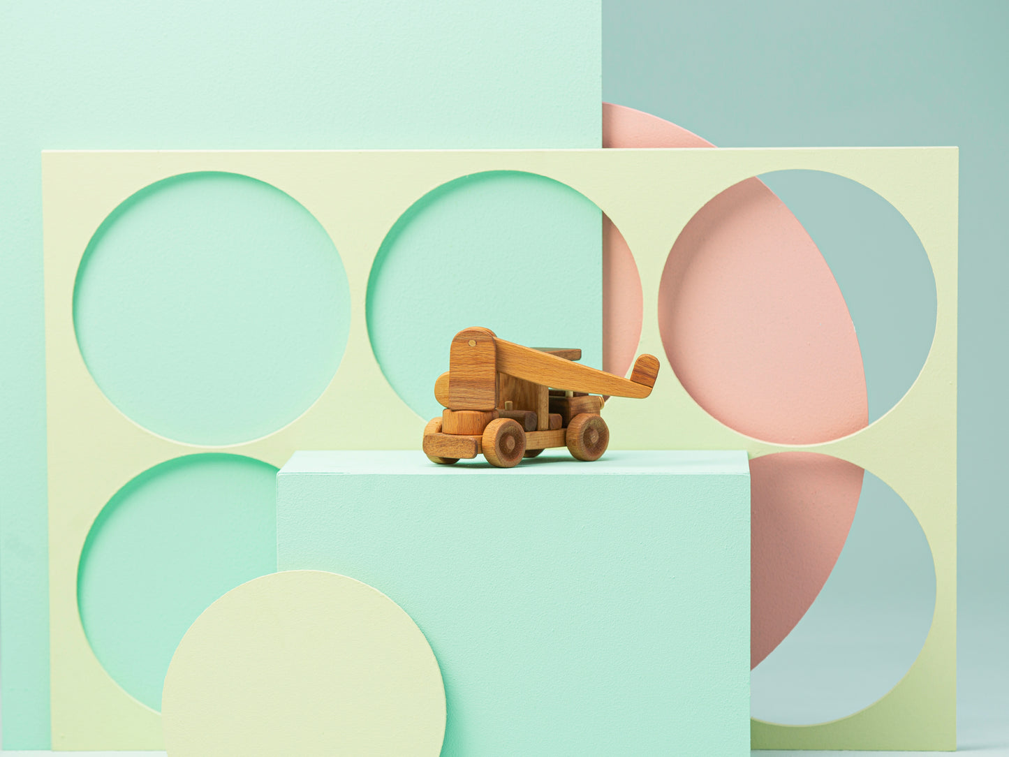 Wooden Crane Toy