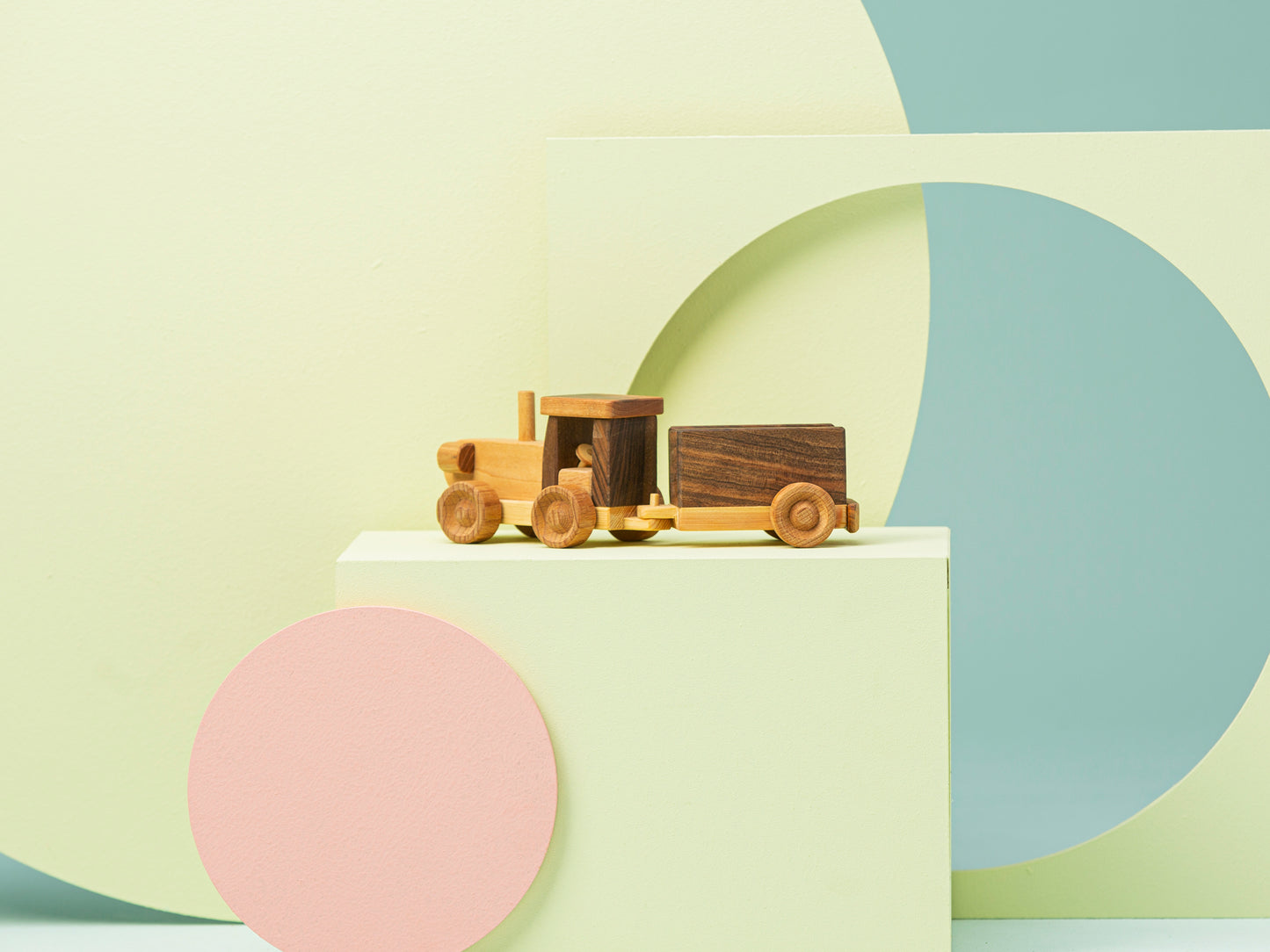 Wooden Tractor Toy