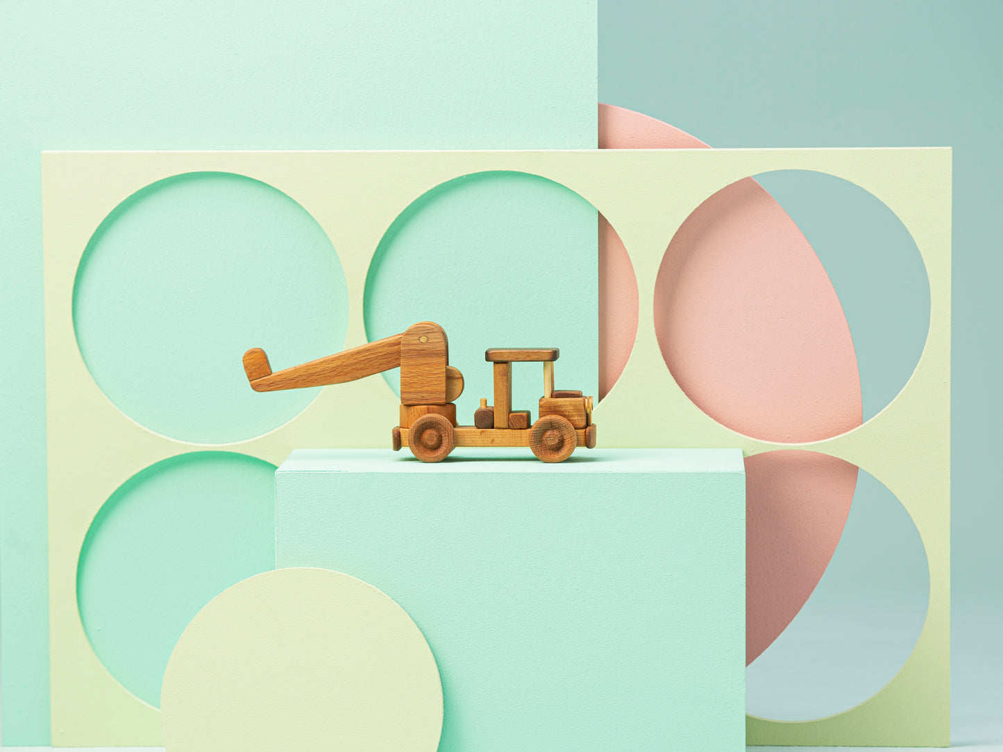 Wooden Crane Toy