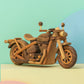 Wooden Motorcycle Toy & Decor