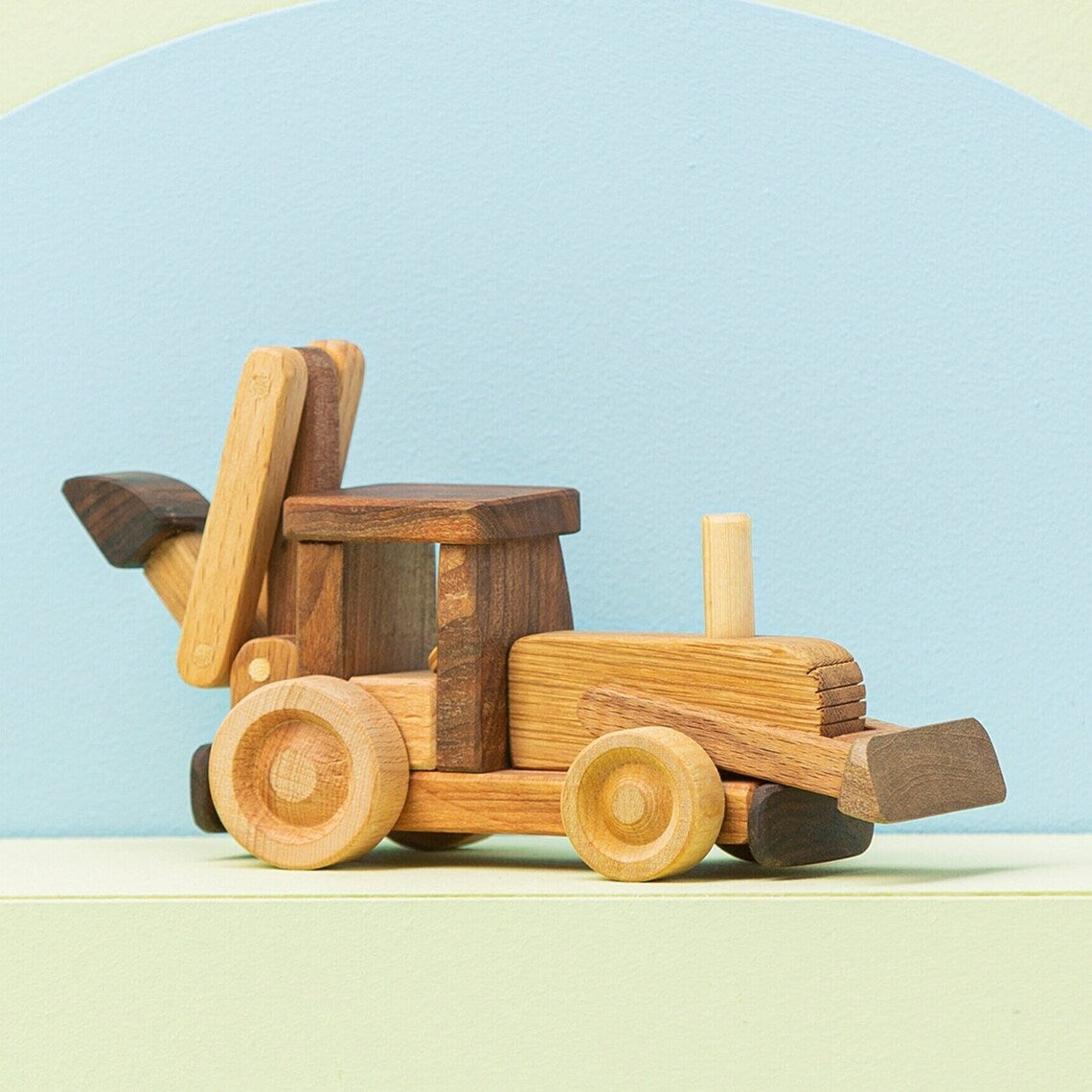 Wooden Tractor Toy For Kids