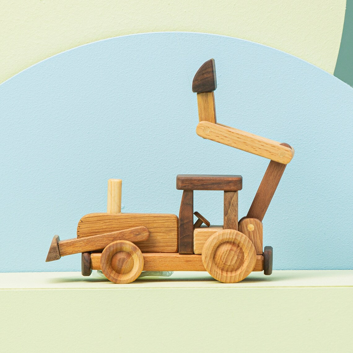 Wooden Tractor Toy For Kids