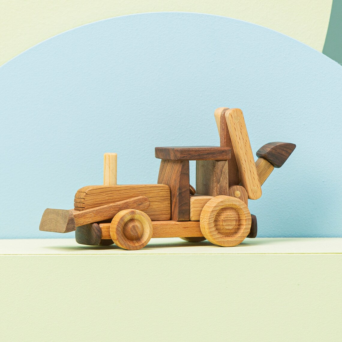 Wooden Tractor Toy For Kids