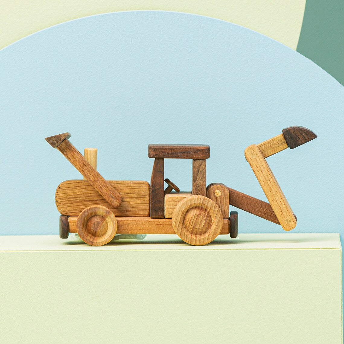 Wooden Tractor Toy For Kids