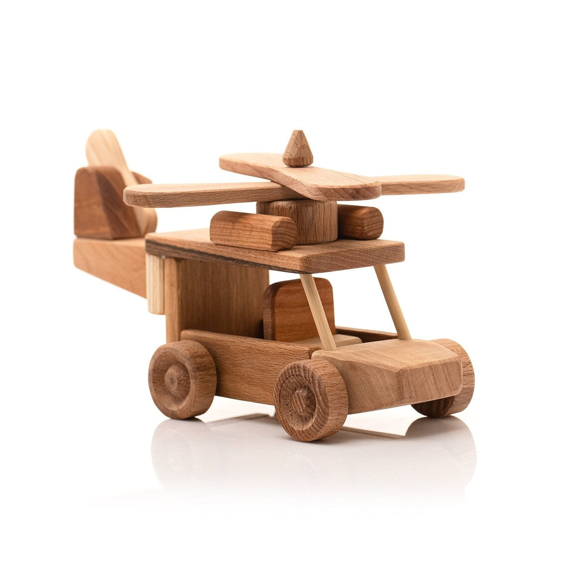 wooden helicopter toy