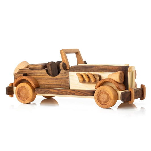 Wooden Toy Retro Car