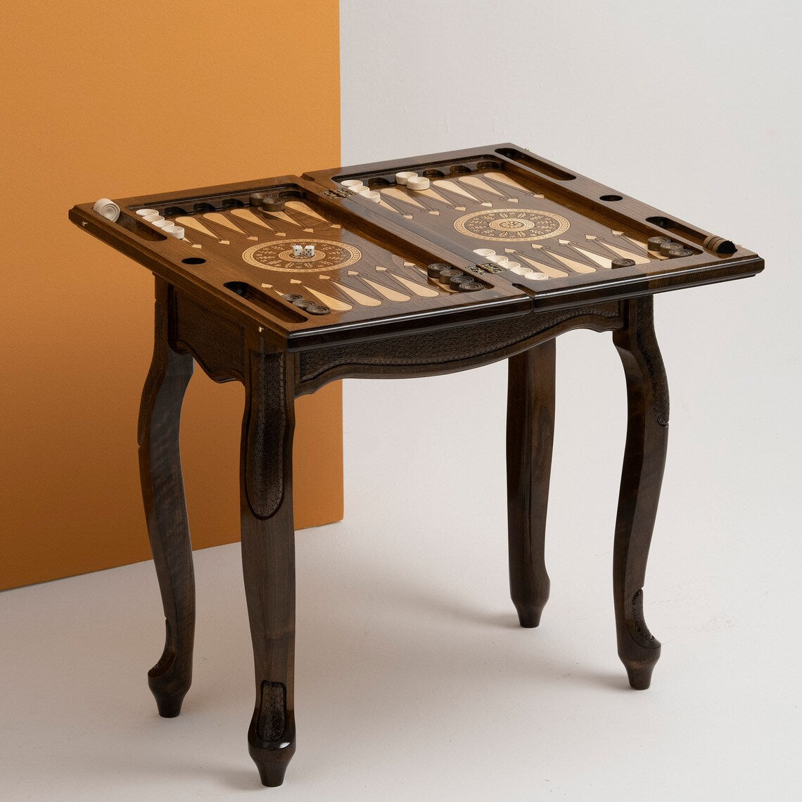 Wooden Backgammon Table