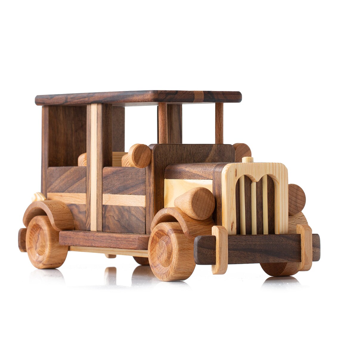 Large Retro Car Wooden