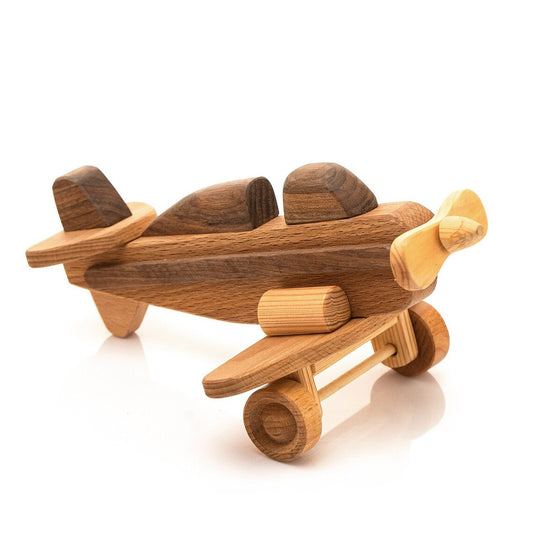 wooden airplane toy