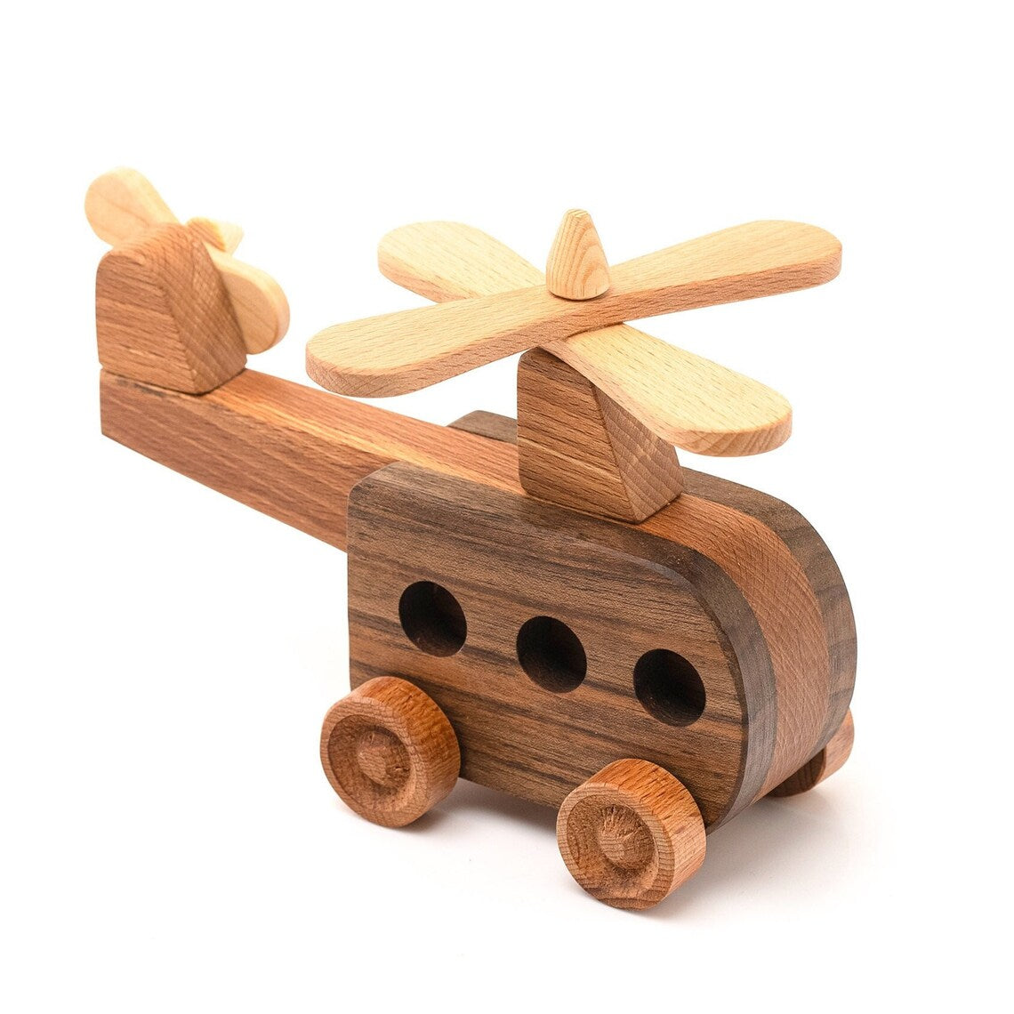 wooden helicopter toy