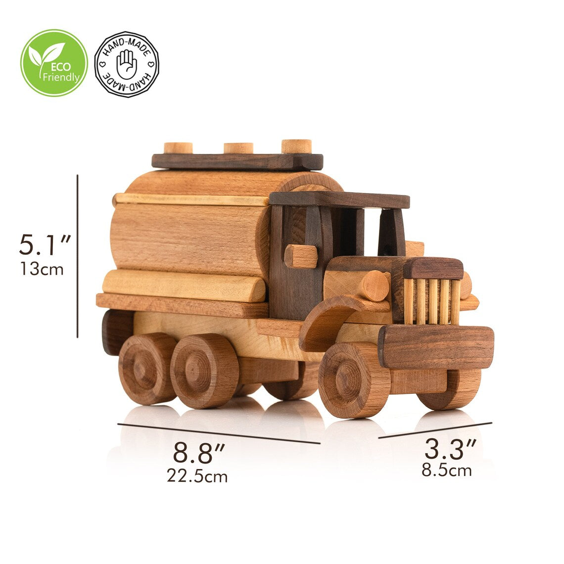 wooden milk truck