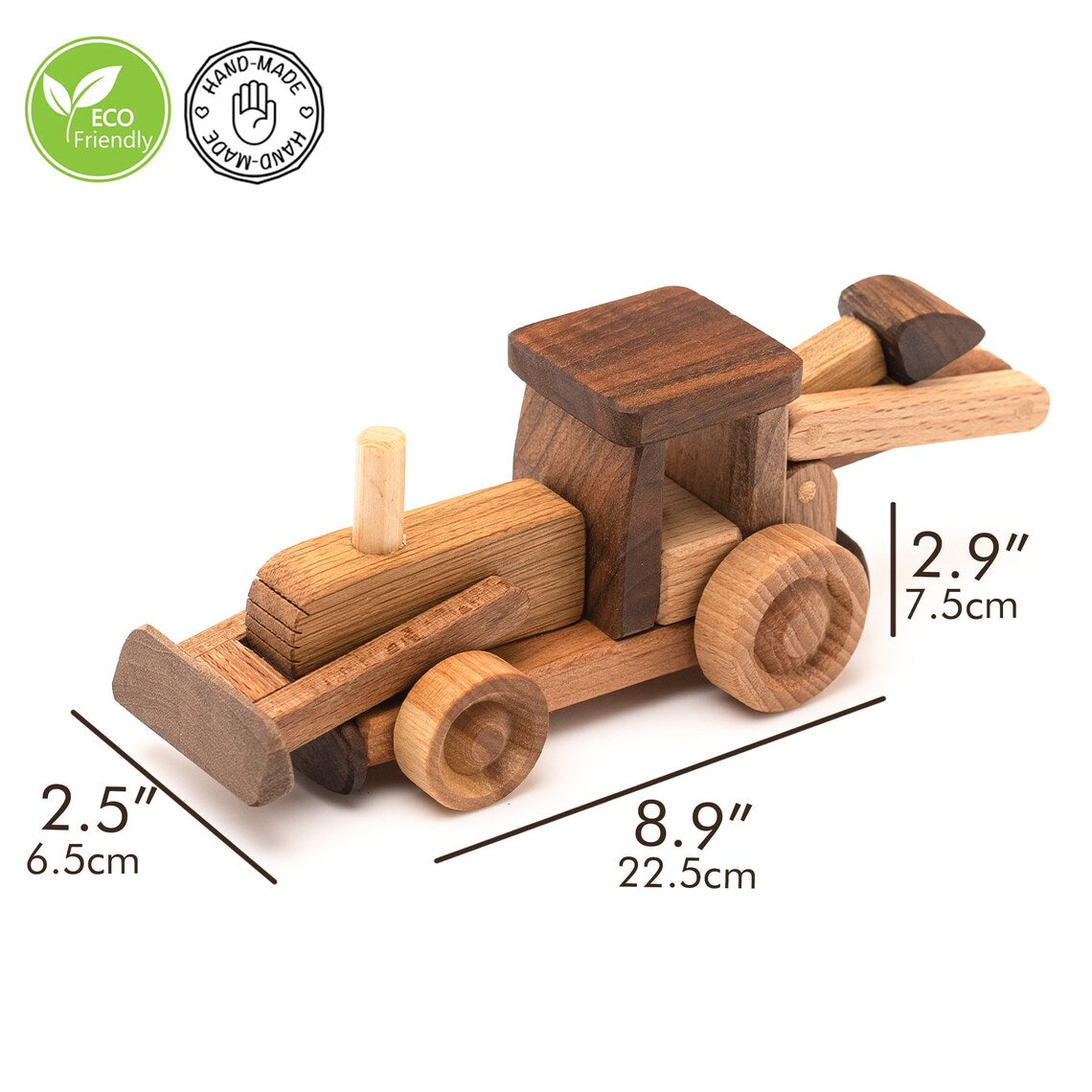 wooden tractor toy