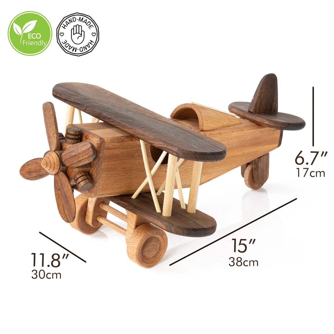 Wooden Toy Big Airplane