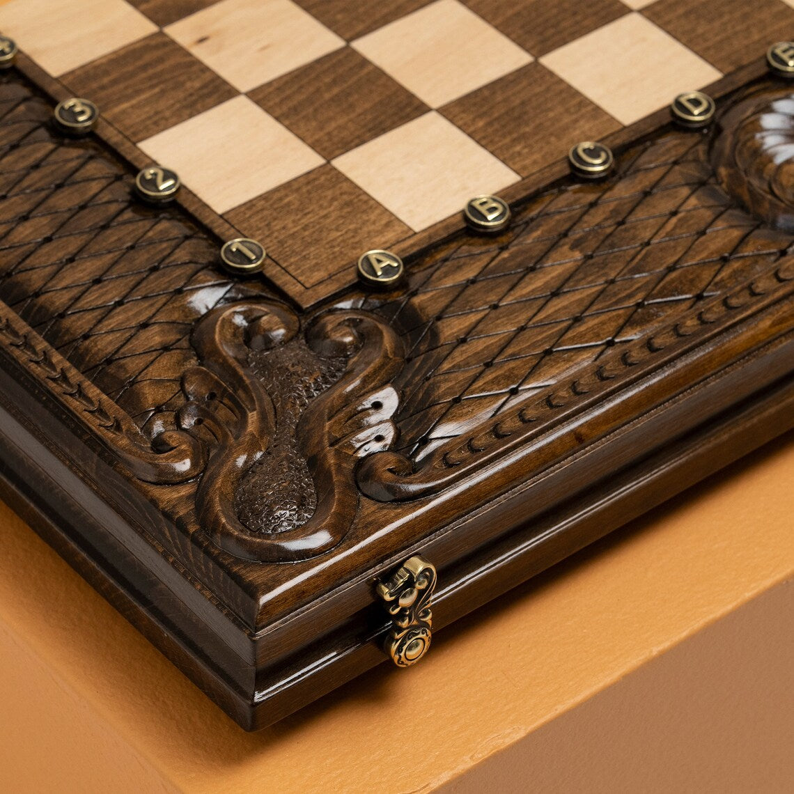 Luxury Chess Set, Carved Eternity / Personalized Gift