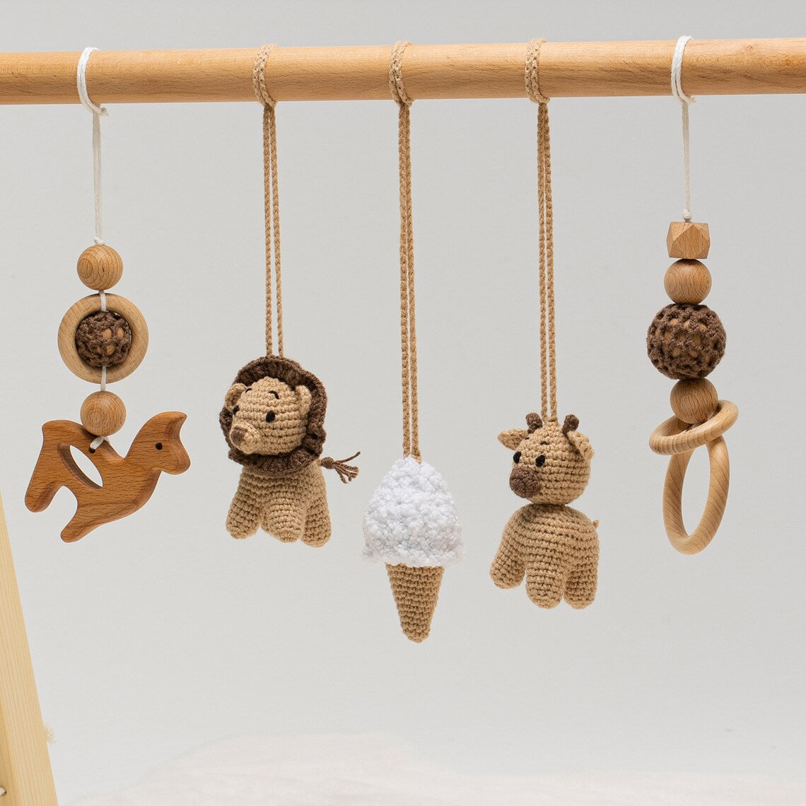 Baby Gym with Crocheted Toys