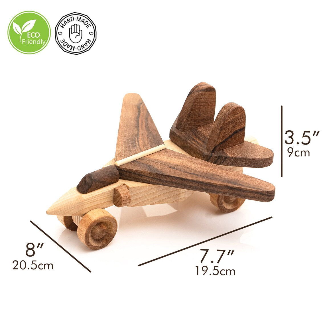 wooden jet toy