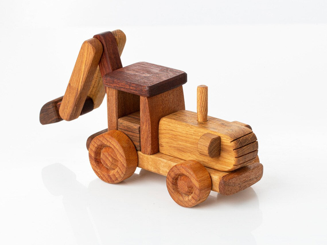 Wooden Handmade Tractor Toy