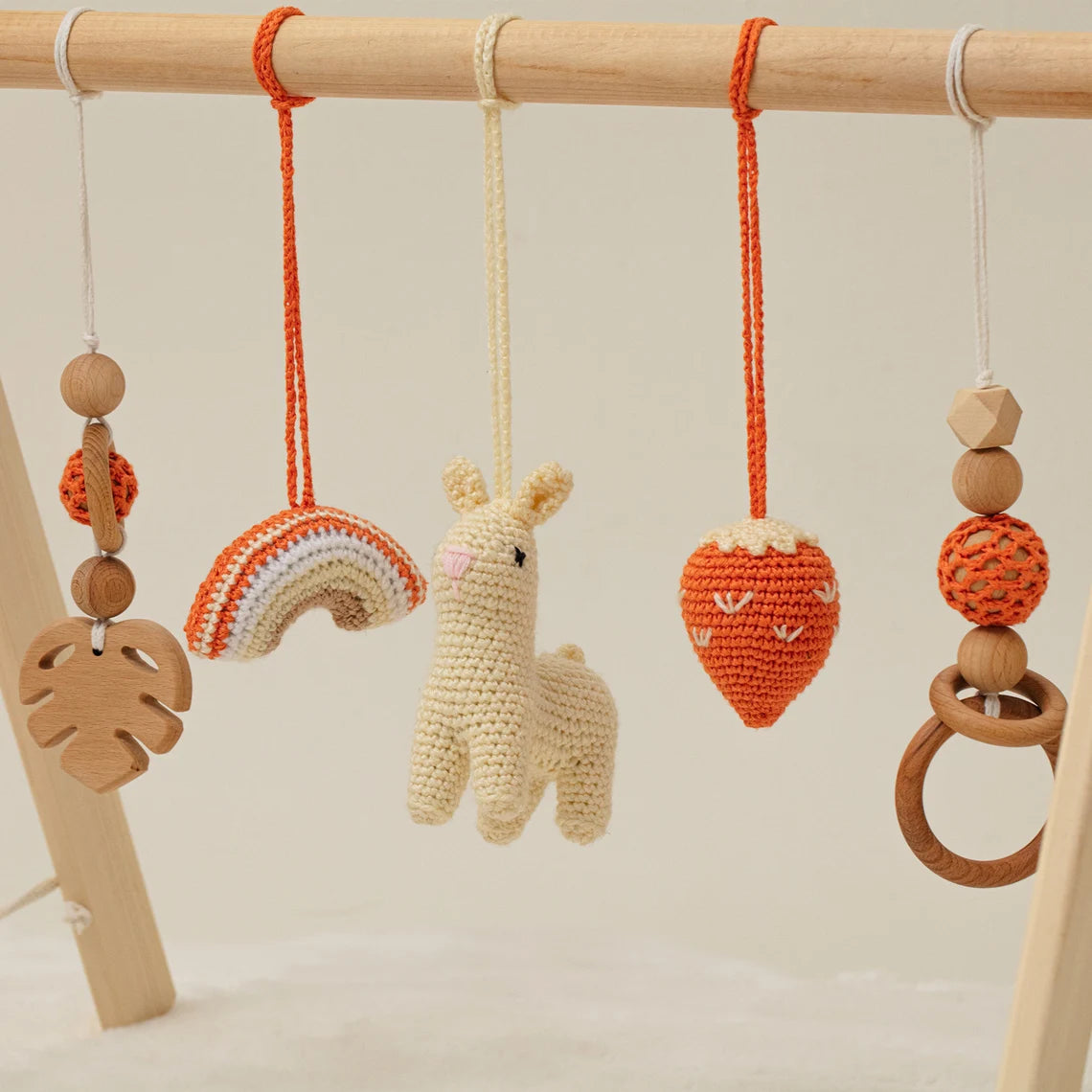 Baby Play Gym, Crocheted Toys / HANDMADE / Personalized Crochet Letters