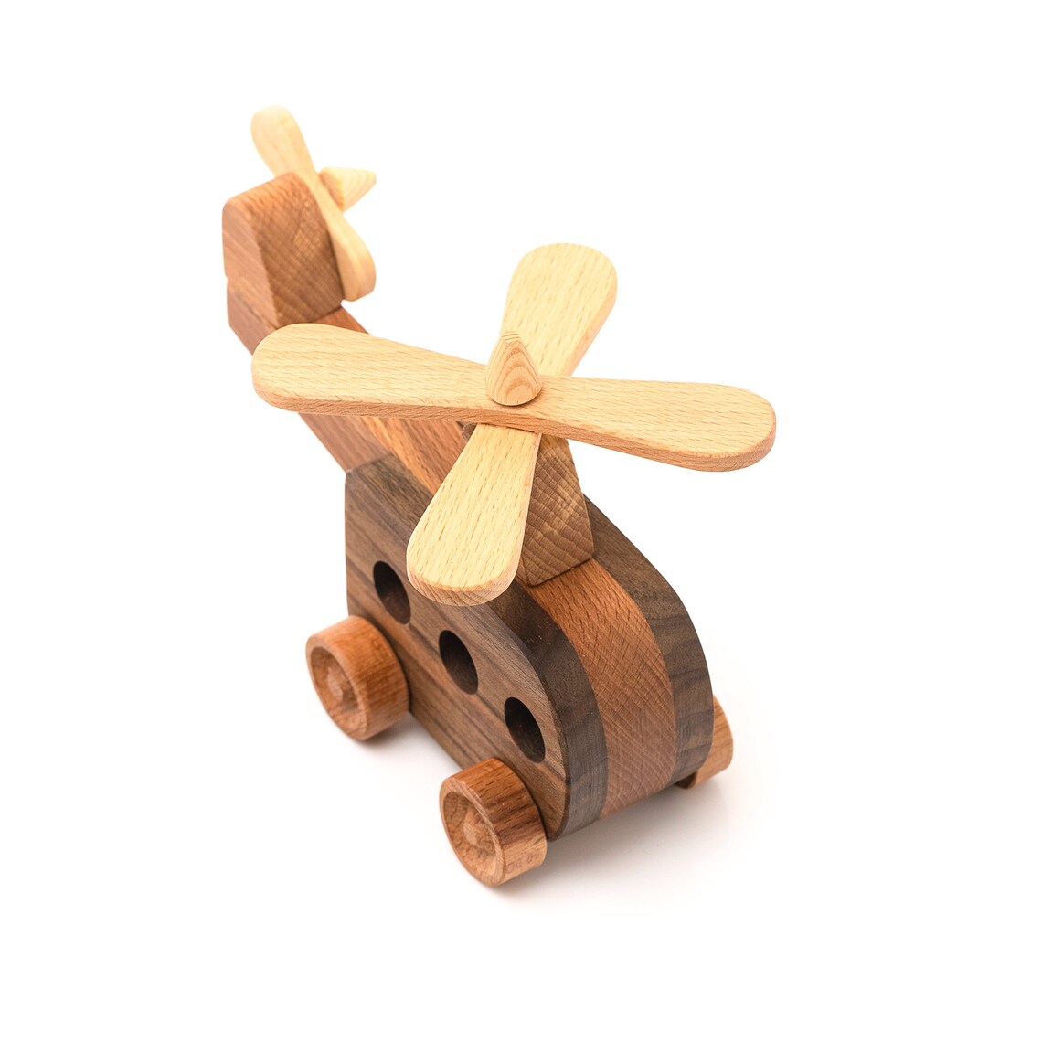 Wooden Helicopter Toy