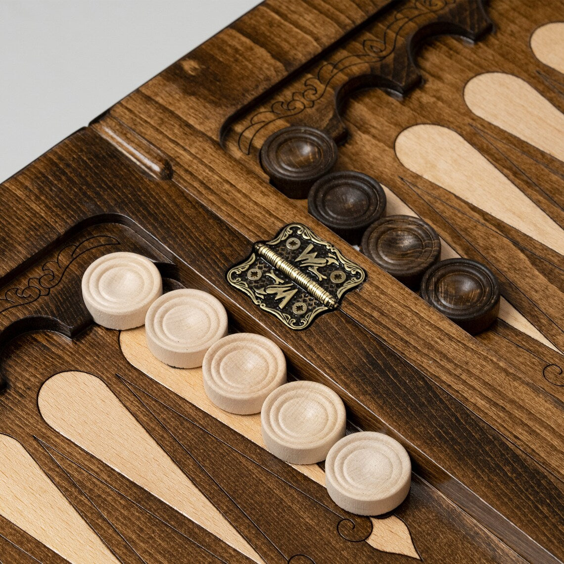 Wooden Backgammon Table