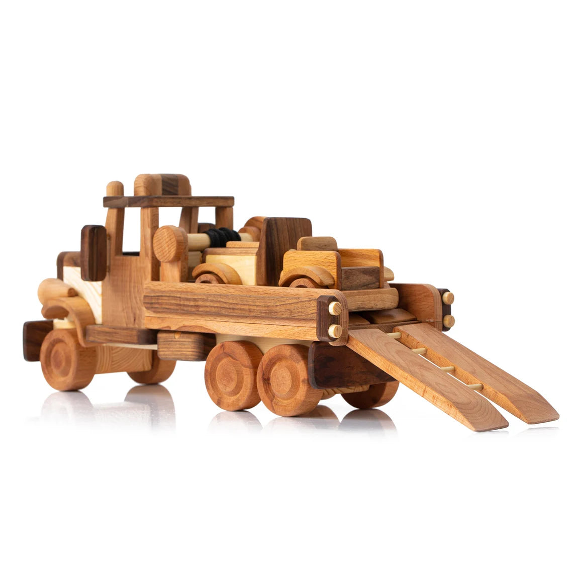 Wooden Large Tow Truck Toy
