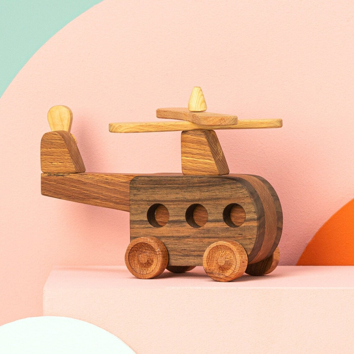 Wooden Helicopter Toy