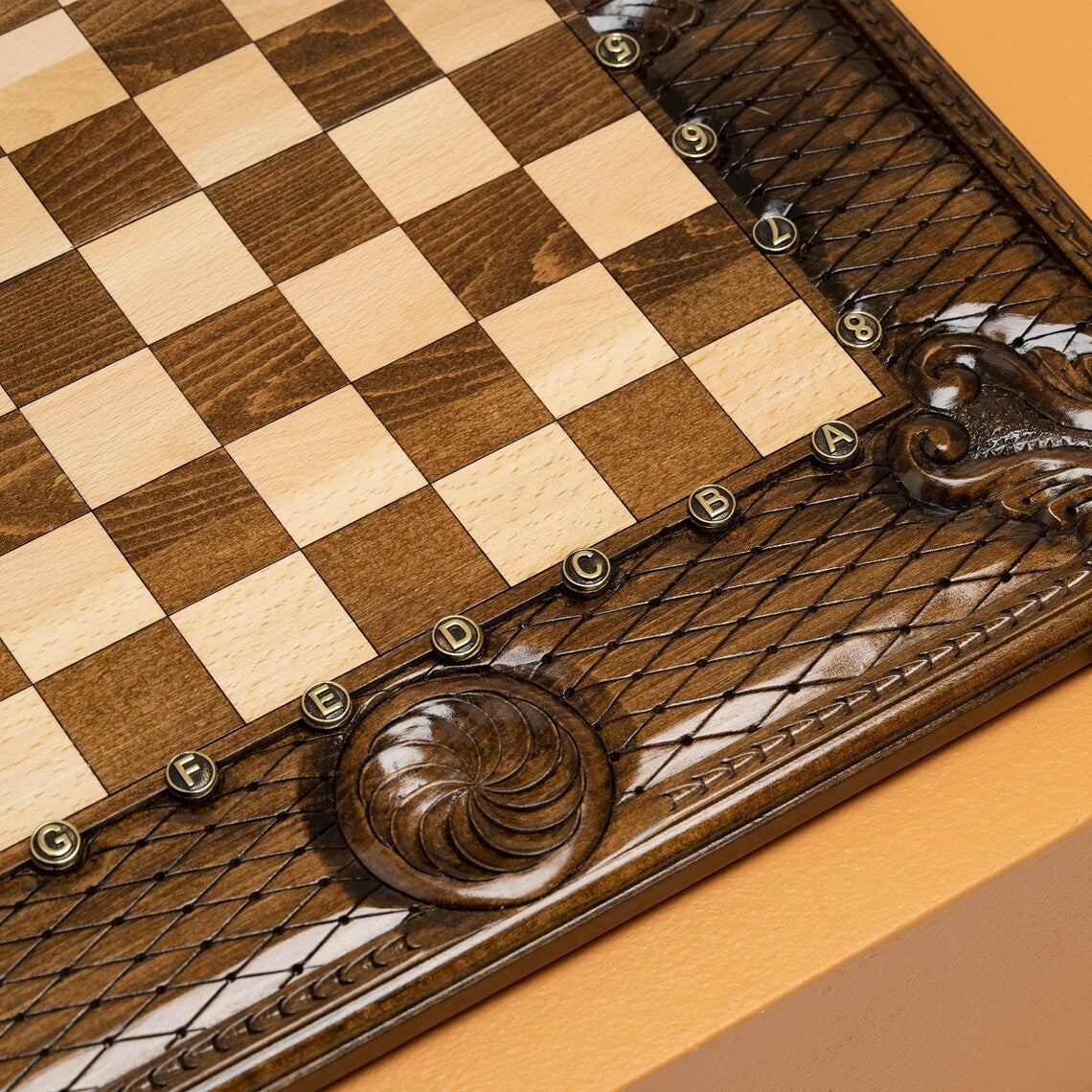 Luxury Chess Set, Carved Eternity / Personalized Gift