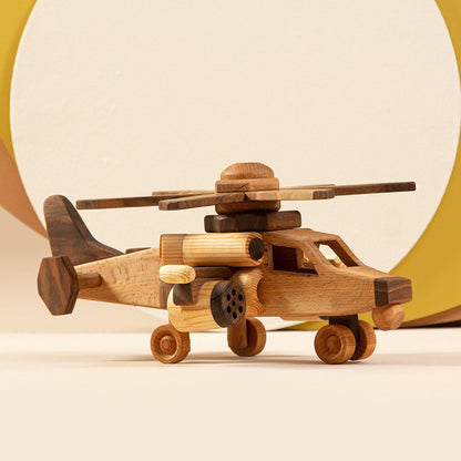 Wooden Toy Large Helicopter