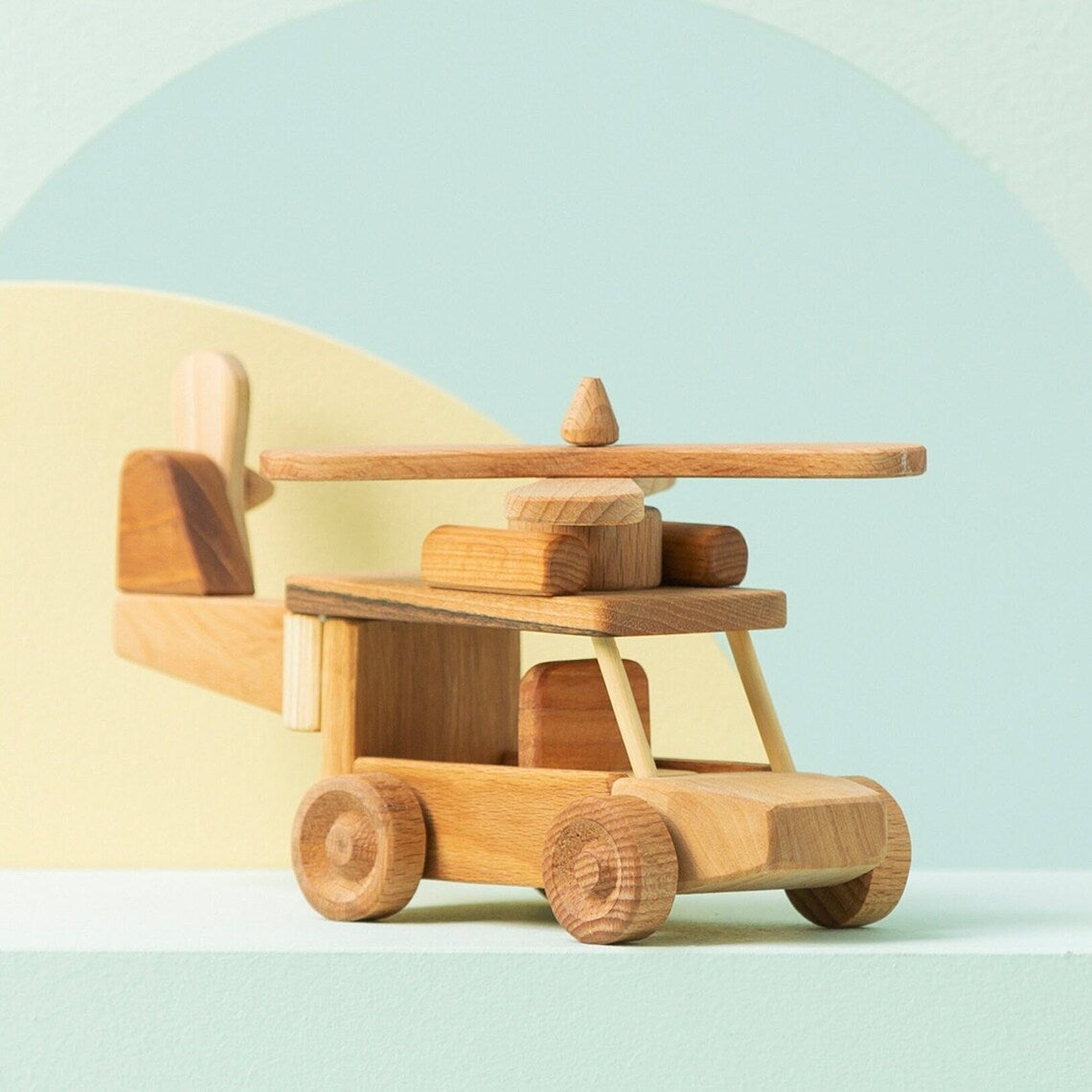 Wooden Helicopter Toy