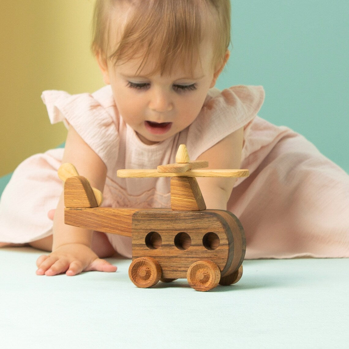 Wooden Helicopter Toy