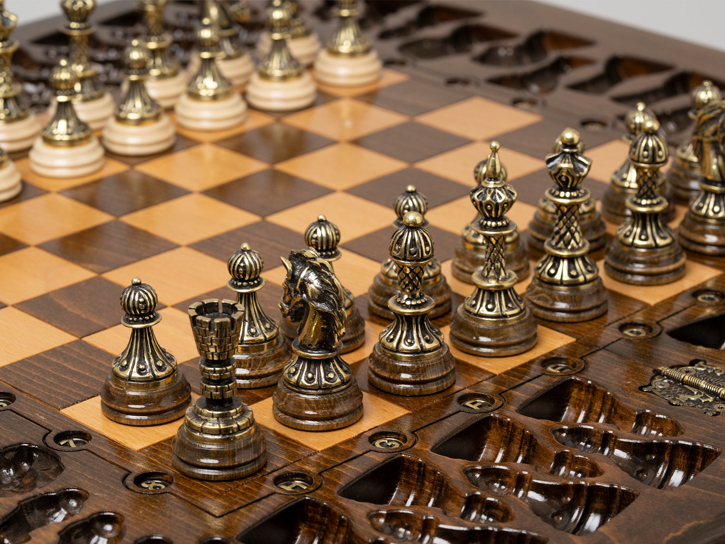 Wooden Chess Table EAGLE