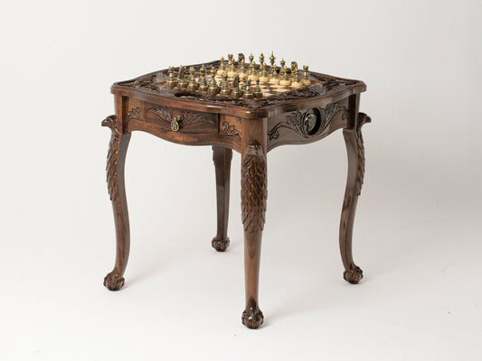 Handmade Chess Table - Eagle