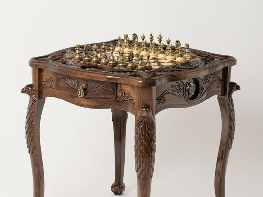 Chess Table - Lion