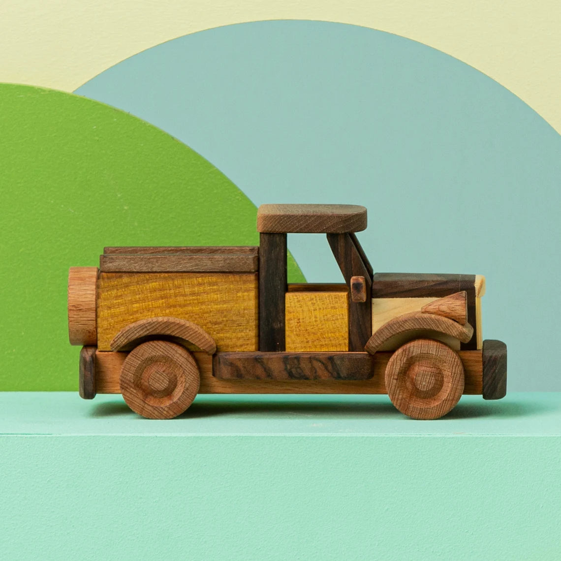 Wooden Pickup Truck Toy