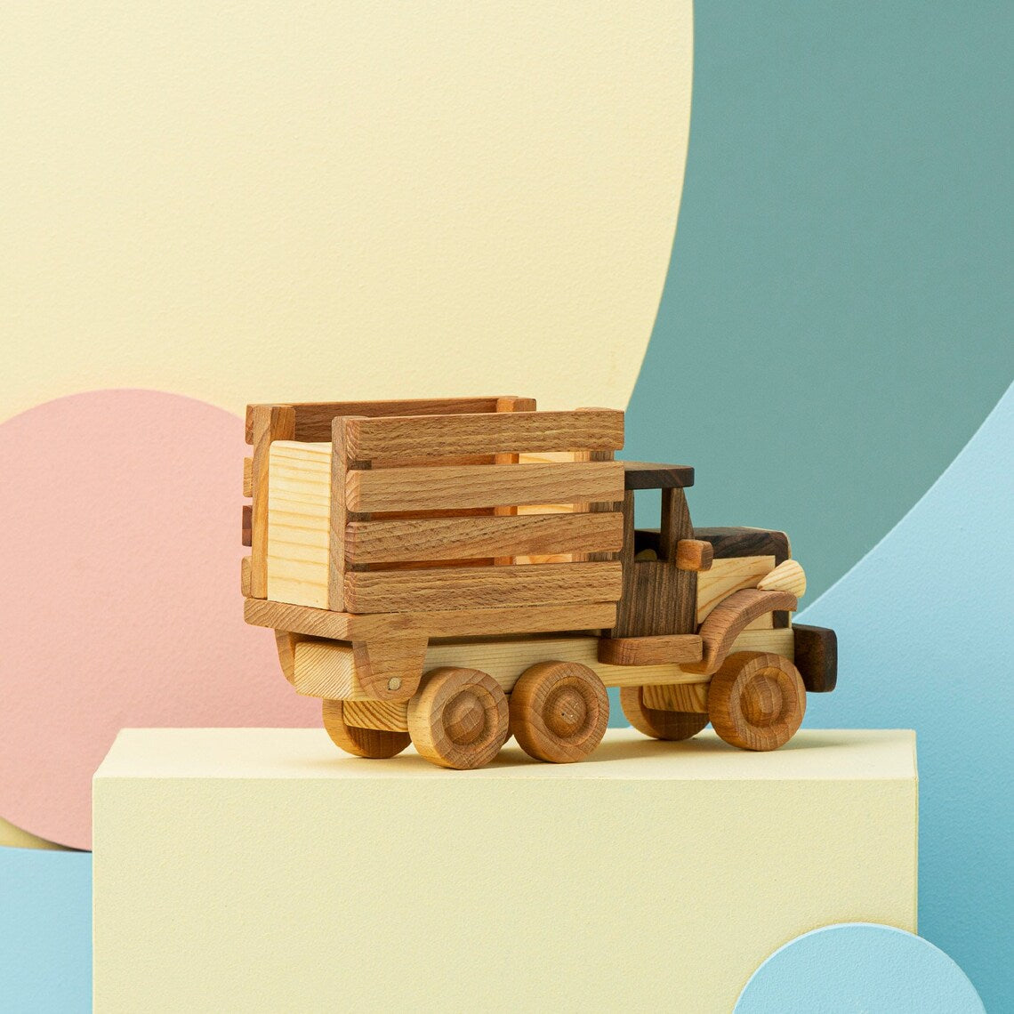 Wooden Truck Push Toy