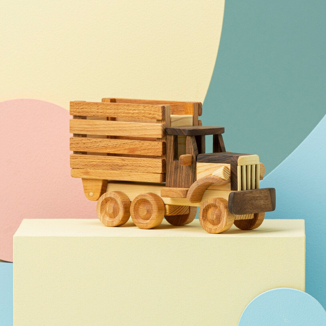 Wooden Truck Push Toy