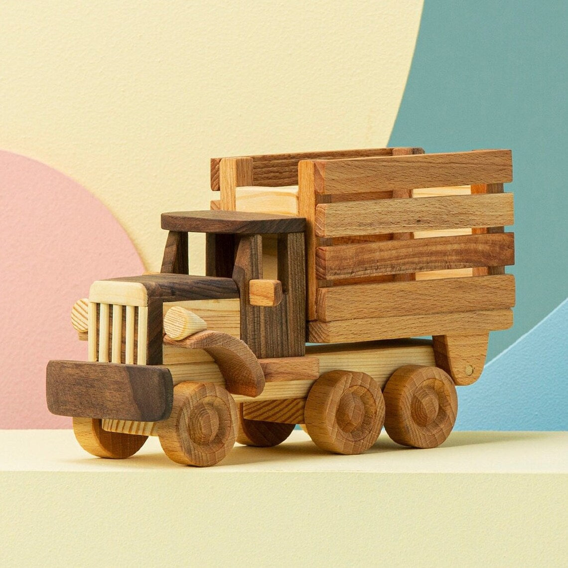 Wooden Truck Push Toy