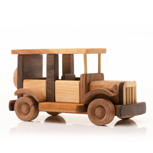 retro wooden car