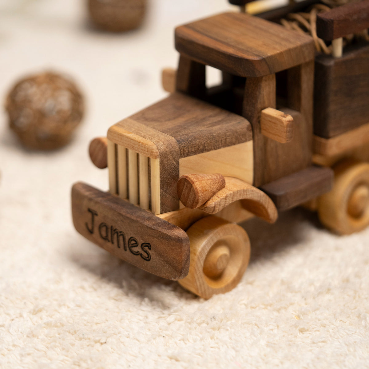 Eco-Friendly Wooden Truck for Toddlers – handmade wooden toy, photo 6