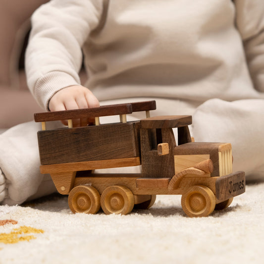 Eco-Friendly Wooden Truck for Toddlers – handmade wooden toy, photo 1