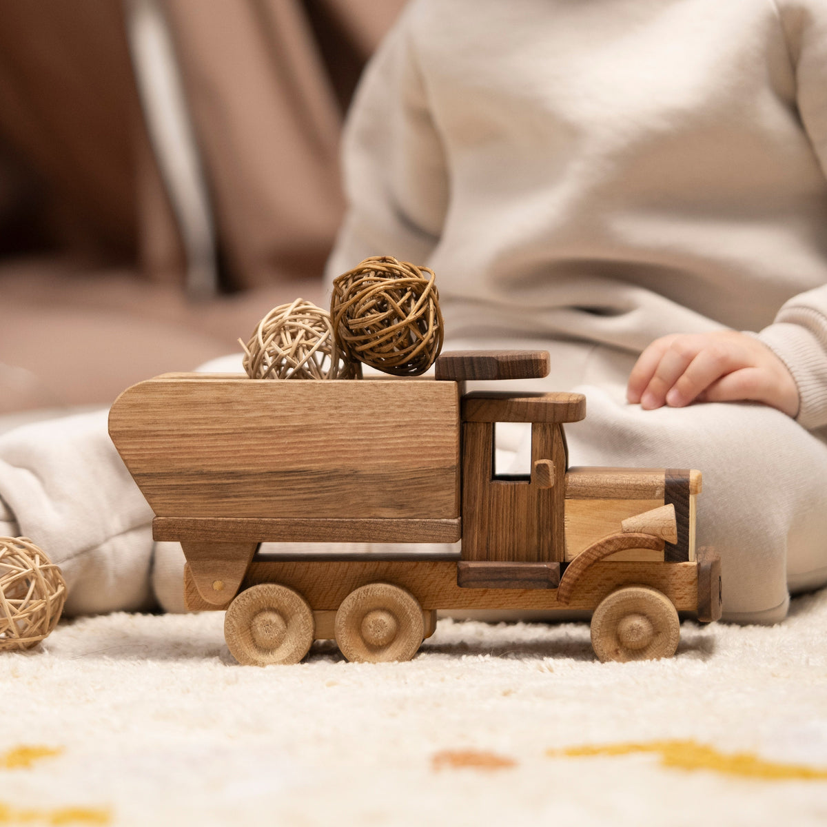 Wooden Dump Truck Toy, Personalized – handmade wooden toy, photo 6