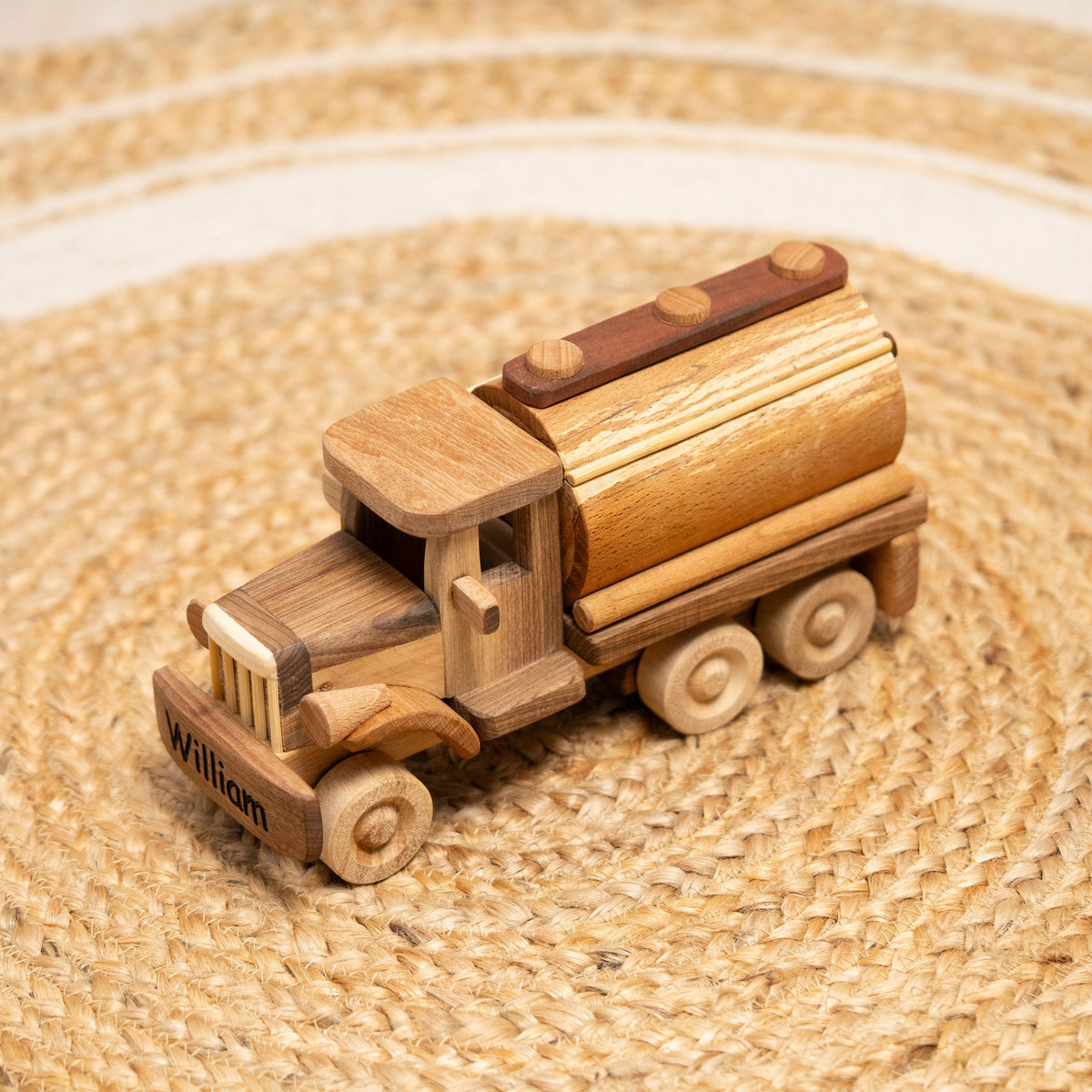 Wooden Milk Tank Truck Toy – handmade wooden toy, photo 7