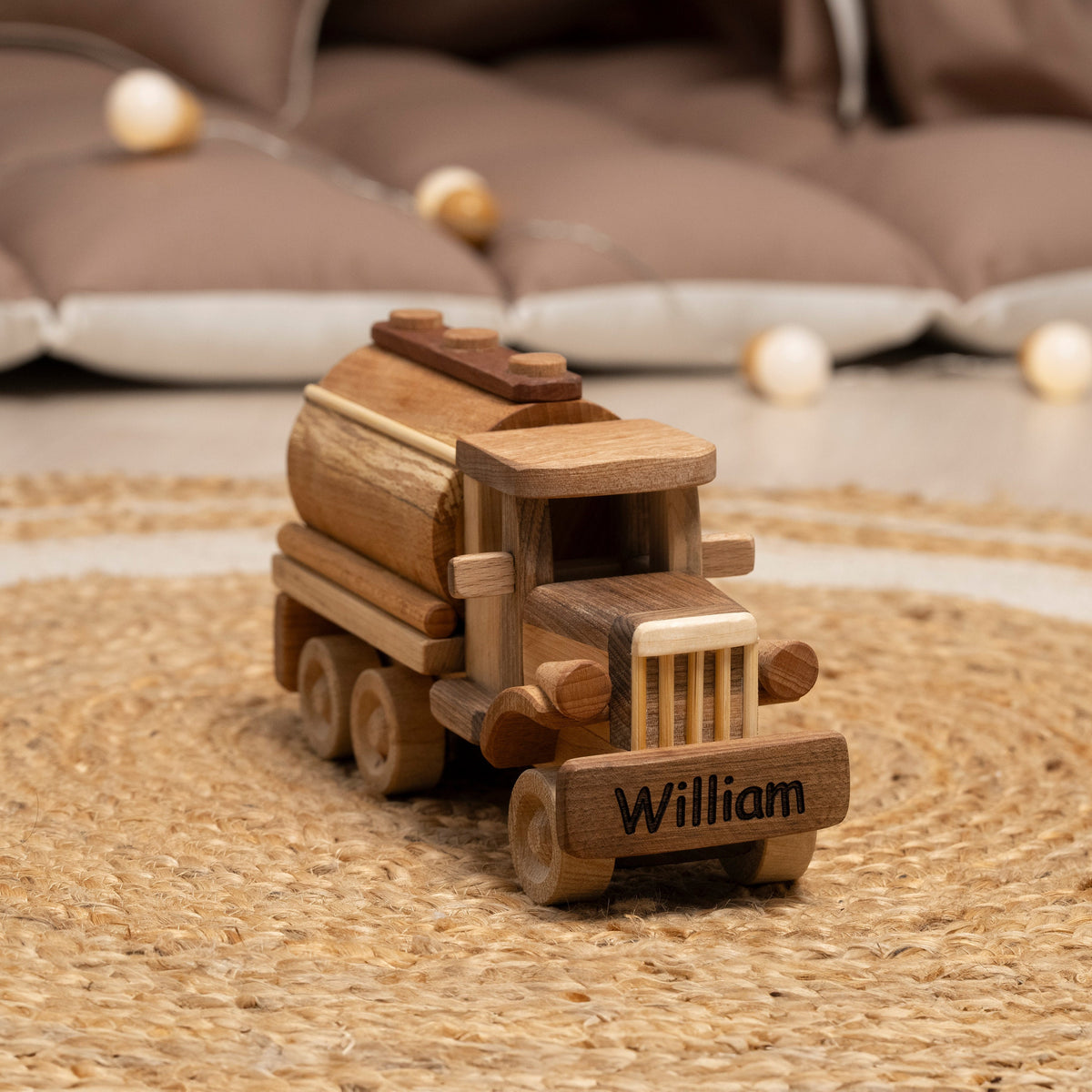 Wooden Milk Tank Truck Toy – handmade wooden toy, photo 2