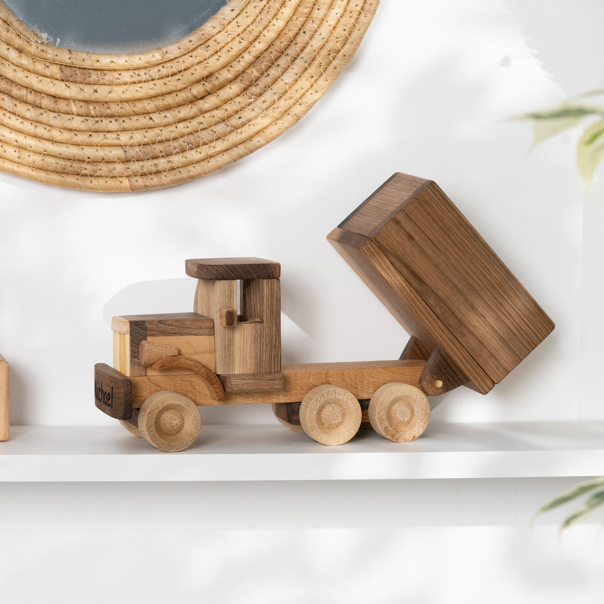 Wooden Toy Truck with Lifting Back – handmade wooden toy, photo 11